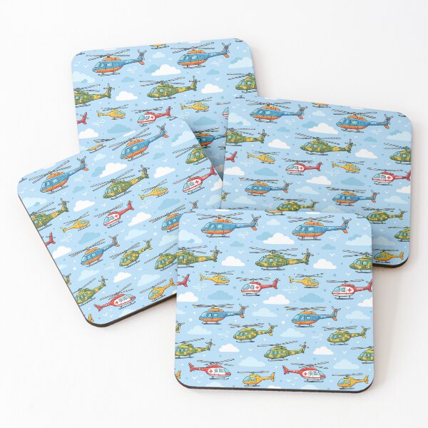 Item preview, Clouds Cute Kids Airplane Helicopter Sky Seamless Pattern designed and sold by ART ATTACK ZONE.
