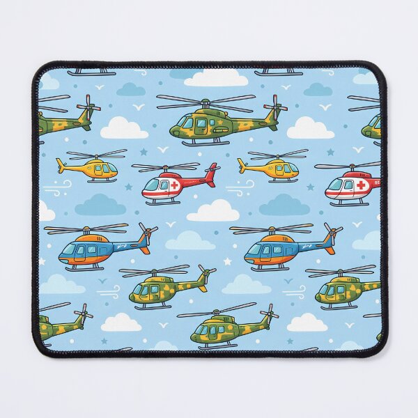Item preview, Clouds Cute Kids Airplane Helicopter Sky Seamless Pattern designed and sold by ART ATTACK ZONE.