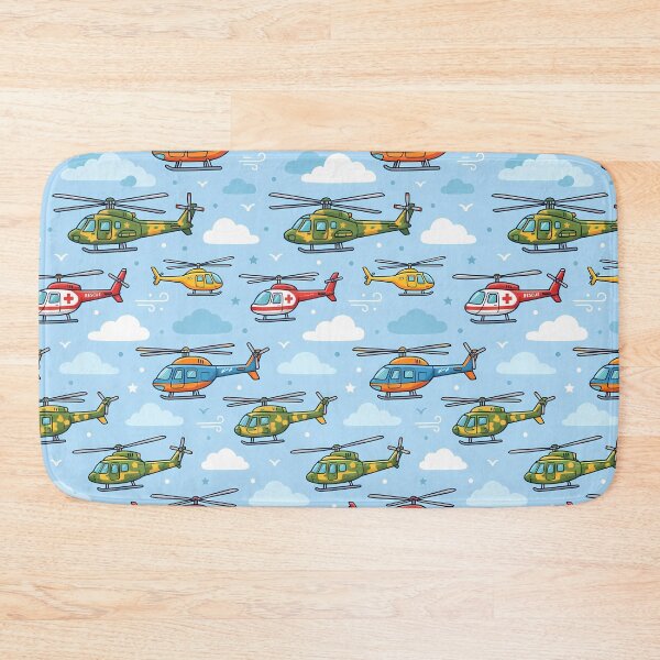 Item preview, Clouds Cute Kids Airplane Helicopter Sky Seamless Pattern designed and sold by ART ATTACK ZONE.