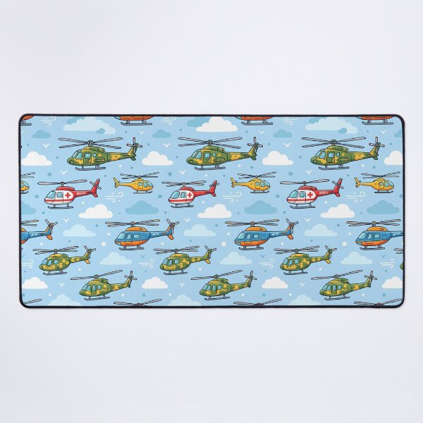 Item preview, Clouds Cute Kids Airplane Helicopter Sky Seamless Pattern designed and sold by ART ATTACK ZONE.