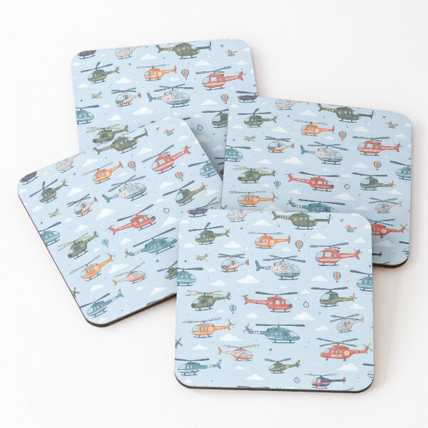 Item preview, Sun Cute Kids Airplane Helicopter Sky Seamless Pattern designed and sold by ART ATTACK ZONE.