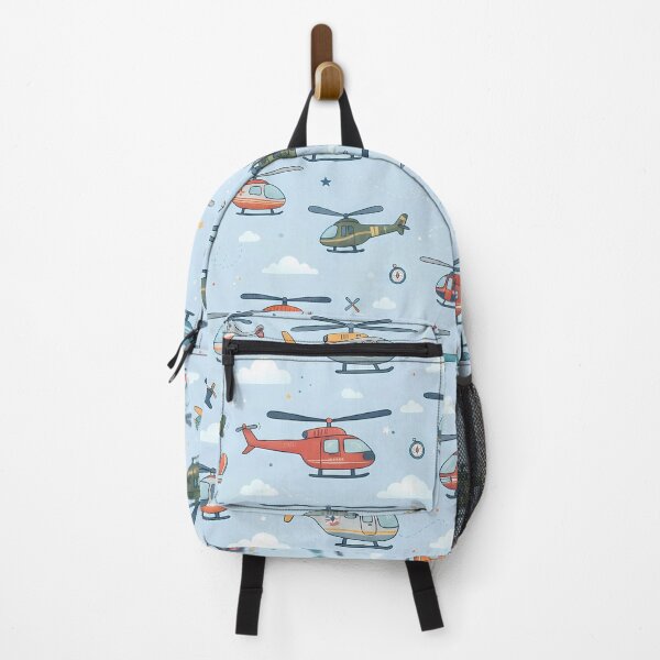 Item preview, Sun Cute Kids Airplane Helicopter Sky Seamless Pattern designed and sold by ART ATTACK ZONE.