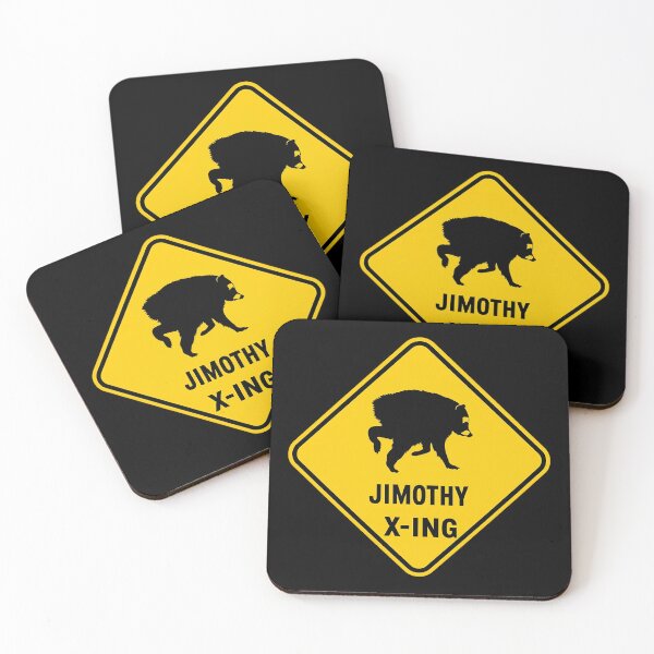 Item preview, Jimothy X-Ing Raccoon Crossing Road Sign Funny designed and sold by AdolphGarnerArt.
