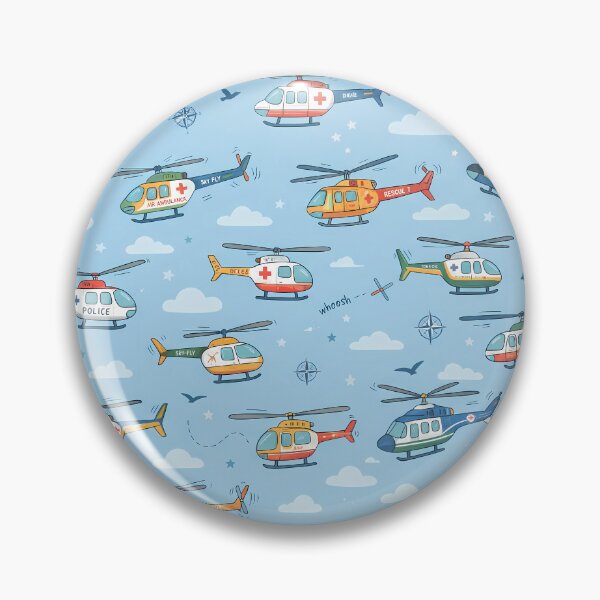 Item preview, OCean Cute Kids Airplane Helicopter Sky Seamless Pattern designed and sold by ART ATTACK ZONE.