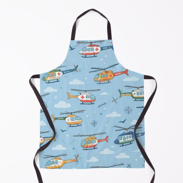 Item preview, OCean Cute Kids Airplane Helicopter Sky Seamless Pattern designed and sold by ART ATTACK ZONE.