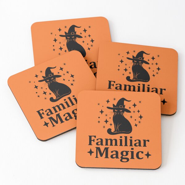 Item preview, Familiar Magic Witch Cat Silhouette – Spooky Cute Halloween Design designed and sold by DesignHouse07.