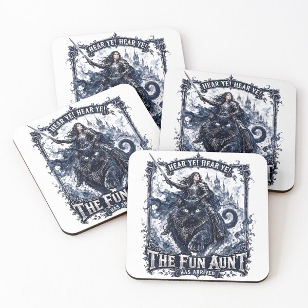Item preview, Hear Ye! Hear Ye! The Fun Aunt Has Arrived Black Cat Warrior designed and sold by Abirtom.