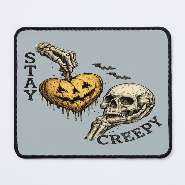 Item preview, Stay Creepy Skull Art for Halloween Fans designed and sold by POD DYNASTY | Original Print On Demand T-Shirt Graphics.