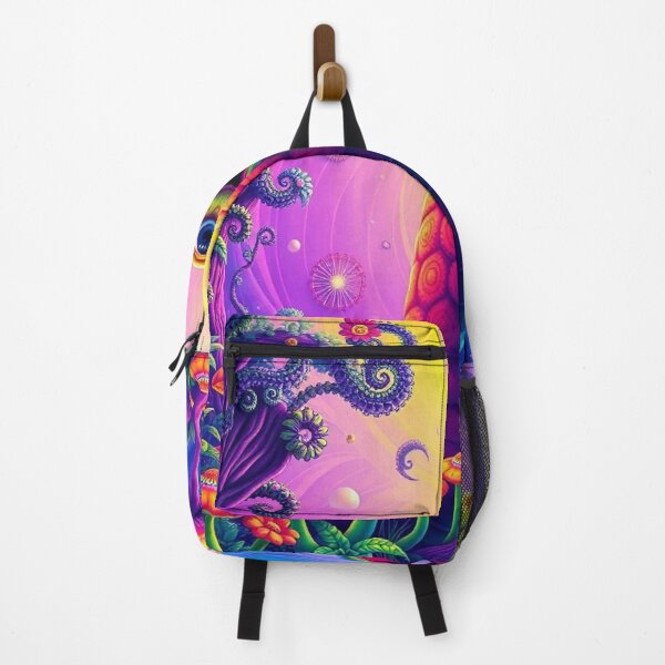 Item preview, Velvet Worm Neon Fantasy Forest | Psychedelic Cute Creature Art designed and sold by MystiColo.