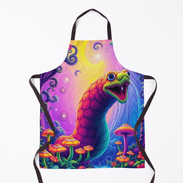 Item preview, Velvet Worm Neon Fantasy Forest | Psychedelic Cute Creature Art designed and sold by MystiColo.