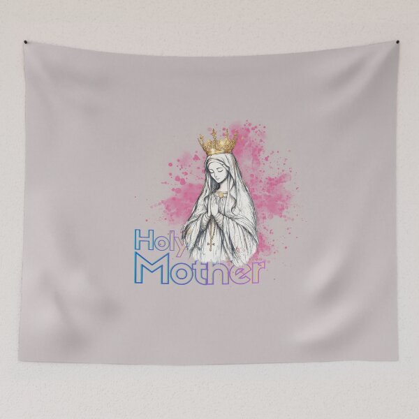 Item preview, Holy Mother Virgin Mary - Modern Religious Watercolor Art designed and sold by Emmafeystilo.