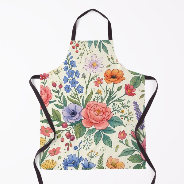 Item preview, House Vintage Botanical Wildflower Garden Rose Floral Pattern designed and sold by ART ATTACK ZONE.
