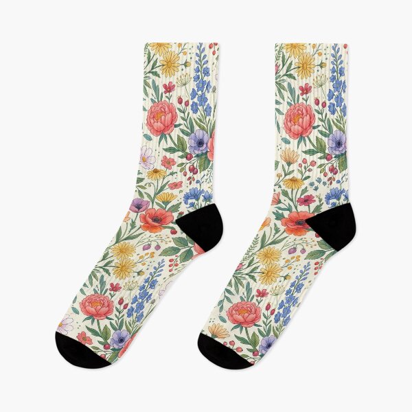 Item preview, House Vintage Botanical Wildflower Garden Rose Floral Pattern designed and sold by ART ATTACK ZONE.