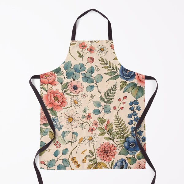 Item preview, City Vintage Botanical Wildflower Garden Rose Floral Pattern designed and sold by ART ATTACK ZONE.