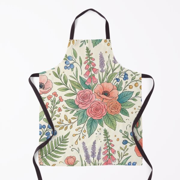 Item preview, Farm Vintage Botanical Wildflower Garden Rose Floral Pattern designed and sold by ART ATTACK ZONE.
