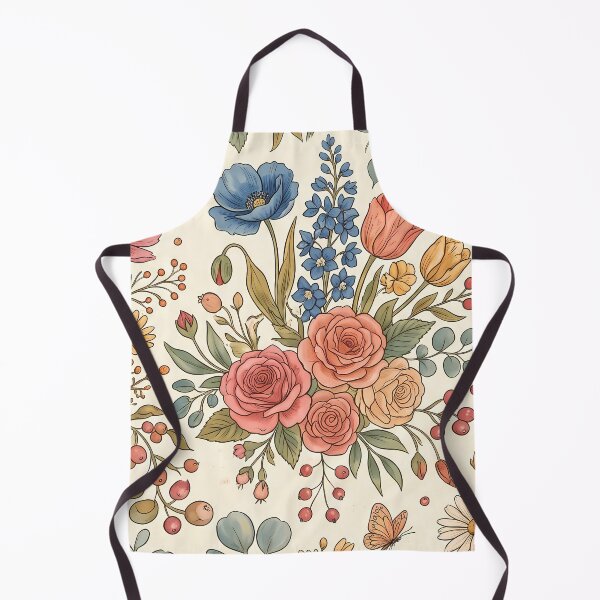 Item preview, Space Vintage Botanical Wildflower Garden Rose Floral Pattern designed and sold by ART ATTACK ZONE.