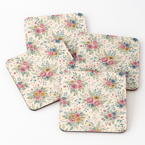 Item preview, Nature Vintage Botanical Wildflower Garden Rose Floral Pattern designed and sold by ART ATTACK ZONE.