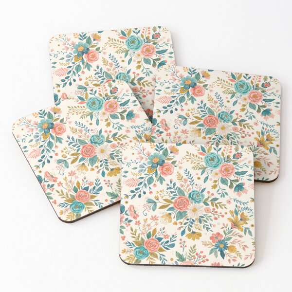 Item preview, Fantasy Vintage Botanical Wildflower Garden Rose Floral Pattern designed and sold by ART ATTACK ZONE.
