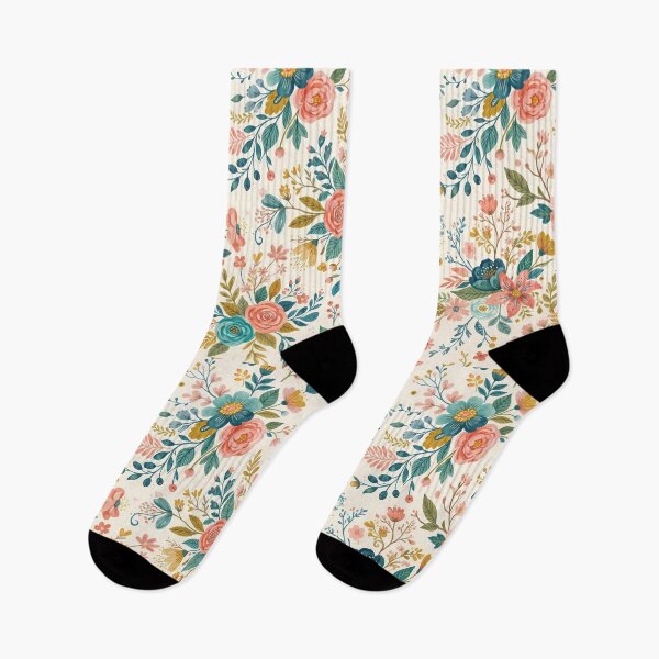 Item preview, Fantasy Vintage Botanical Wildflower Garden Rose Floral Pattern designed and sold by ART ATTACK ZONE.