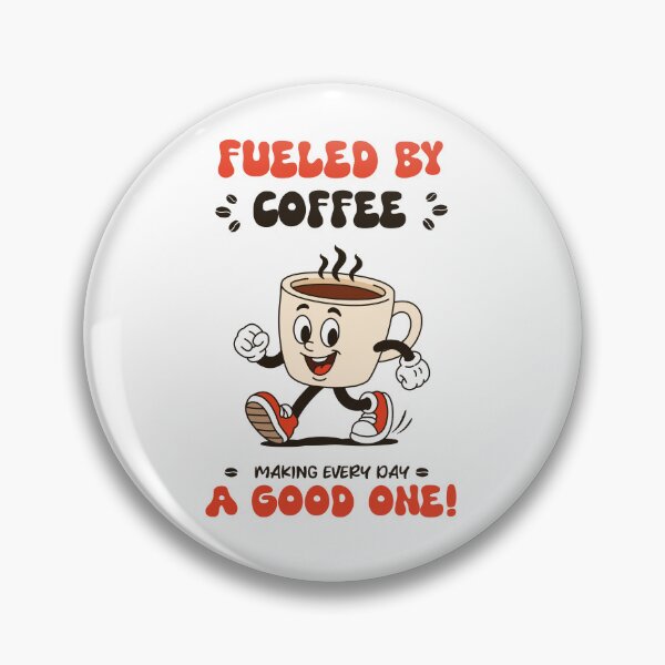 Artikelvorschau, Kaffeeliebe pur – Retro-Maskottchen: Laufende Kaffeetasse | Lustiges Design für Kaffeeliebhaber entworfen und verkauft von artetotal.