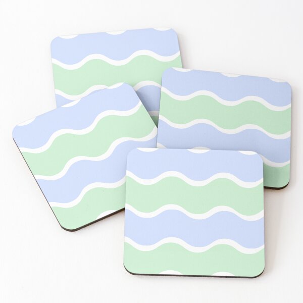 Item preview, Blue and Green Wave Stripe designed and sold by MelWye.
