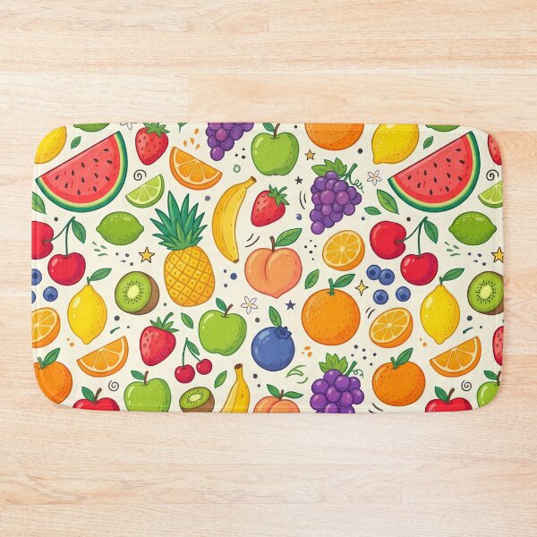 Item preview, Vibrant Fresh Summer Fruit Citrus Berry Pattern designed and sold by ART ATTACK ZONE.