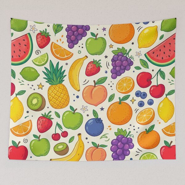 Item preview, Vibrant Fresh Summer Fruit Citrus Berry Pattern designed and sold by ART ATTACK ZONE.