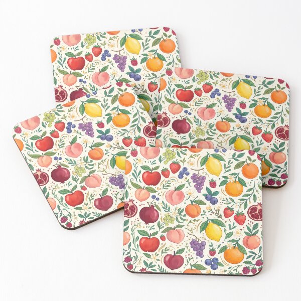 Item preview, Lemon Vibrant Fresh Summer Fruit Citrus Berry Pattern designed and sold by ART ATTACK ZONE.