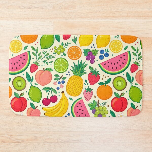 Item preview, ORange Vibrant Fresh Summer Fruit Citrus Berry Pattern designed and sold by ART ATTACK ZONE.