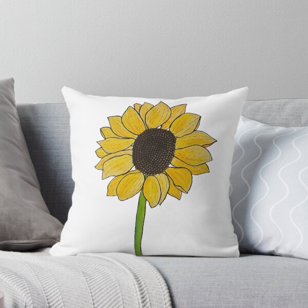Item preview, Sunflower with Ink Details designed and sold by Lisa Neuman Watercolors.