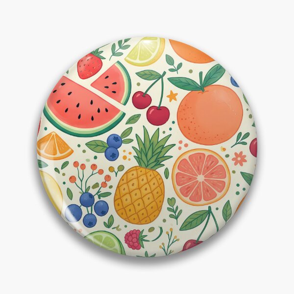 Item preview, Apple Vibrant Fresh Summer Fruit Citrus Berry Pattern designed and sold by ART ATTACK ZONE.