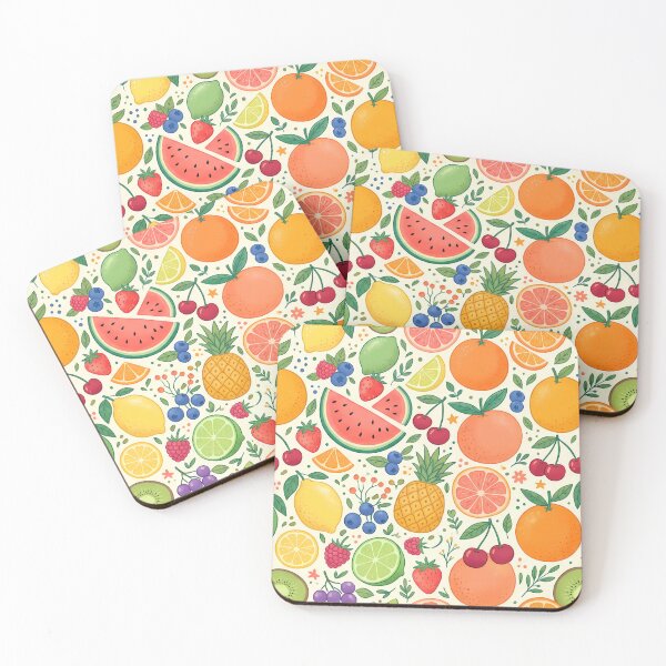 Item preview, Apple Vibrant Fresh Summer Fruit Citrus Berry Pattern designed and sold by ART ATTACK ZONE.