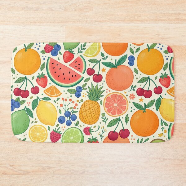 Item preview, Apple Vibrant Fresh Summer Fruit Citrus Berry Pattern designed and sold by ART ATTACK ZONE.