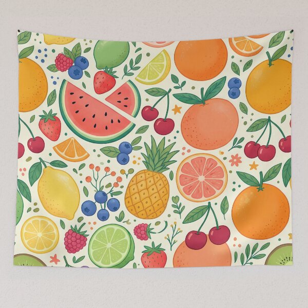 Item preview, Apple Vibrant Fresh Summer Fruit Citrus Berry Pattern designed and sold by ART ATTACK ZONE.