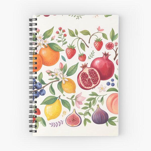 Item preview, Retro Vibrant Fresh Summer Fruit Citrus Berry Pattern designed and sold by ART ATTACK ZONE.