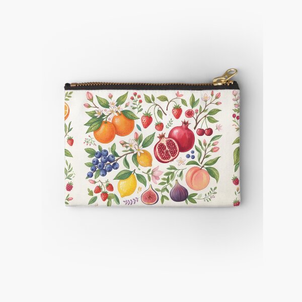 Item preview, Retro Vibrant Fresh Summer Fruit Citrus Berry Pattern designed and sold by ART ATTACK ZONE.