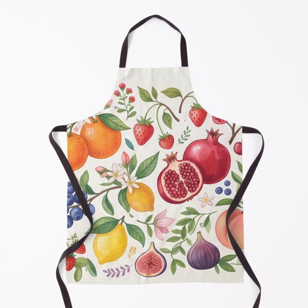 Item preview, Retro Vibrant Fresh Summer Fruit Citrus Berry Pattern designed and sold by ART ATTACK ZONE.