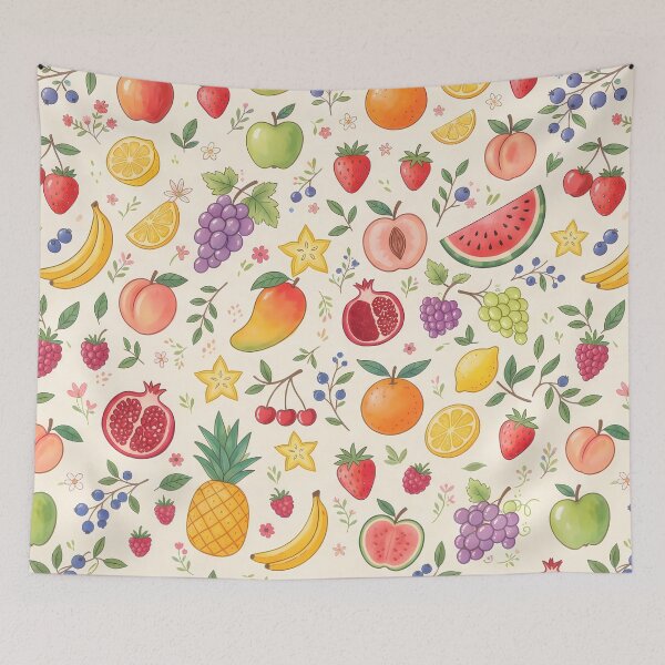 Item preview, Banana Vibrant Fresh Summer Fruit Citrus Berry Pattern designed and sold by ART ATTACK ZONE.