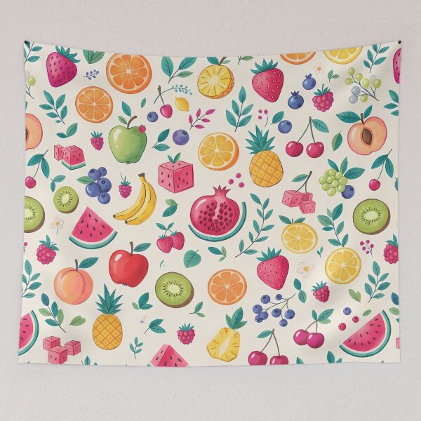 Item preview, Mango Vibrant Fresh Summer Fruit Citrus Berry Pattern designed and sold by ART ATTACK ZONE.