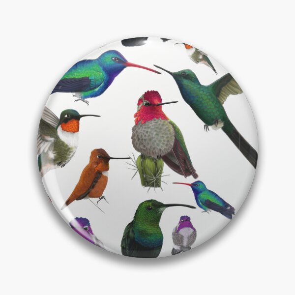 Item preview, Hummingbirds - white designed and sold by Wildlife Art by Holly.