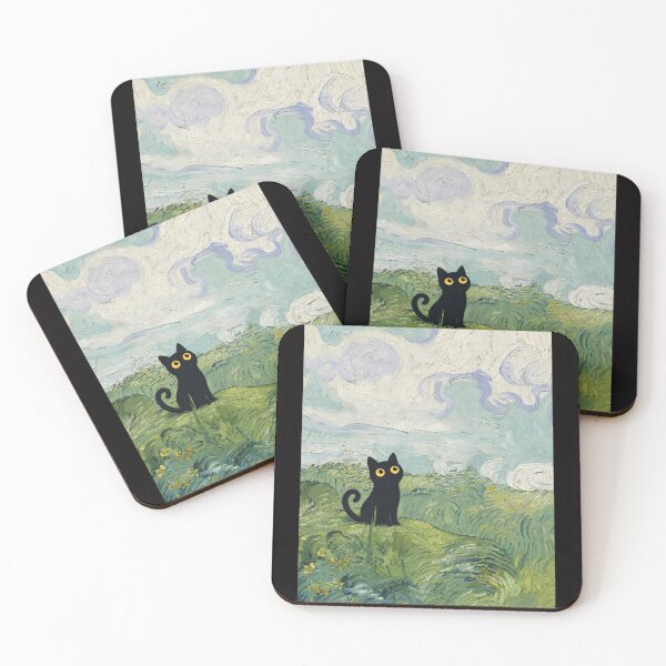 Item preview, cute cat in the green field designed and sold by PurrfectHome.