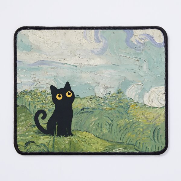 Item preview, cute cat in the green field designed and sold by PurrfectHome.