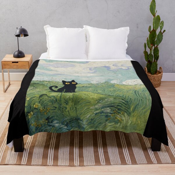 Item preview, cute cat in the green field designed and sold by PurrfectHome.