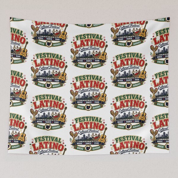 Item preview, Ohio Latino Festival August Celebration Design designed and sold by Combat Skies.