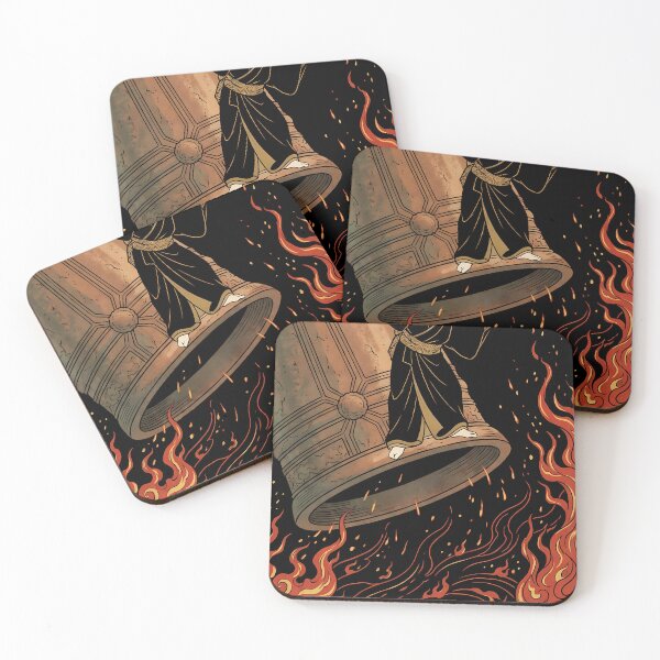 Item preview, Hannya Demon on Temple Bell in Flames Ukiyo-e designed and sold by TokyoUkiyoHouse.