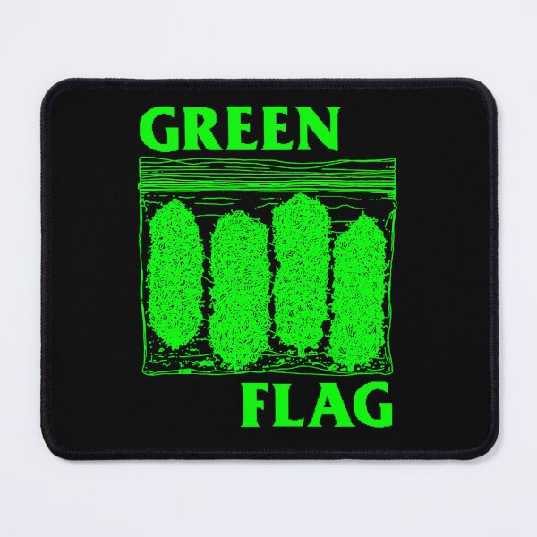Item preview, Green Flag Weed Bag Illustration designed and sold by DaveShopy.