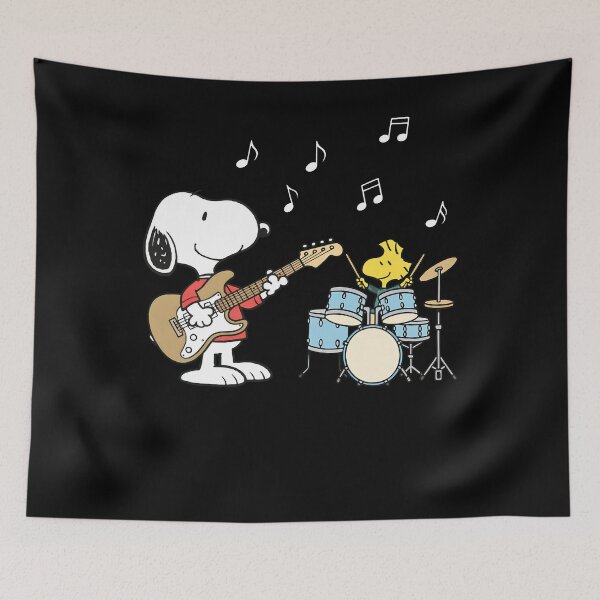 Item preview, Music Band Snoopy and Woodstock Rocking Out designed and sold by PaulaWo.