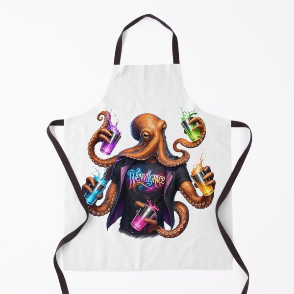 Item preview, Octopus Bartender Gift designed and sold by Wenvilgrace.