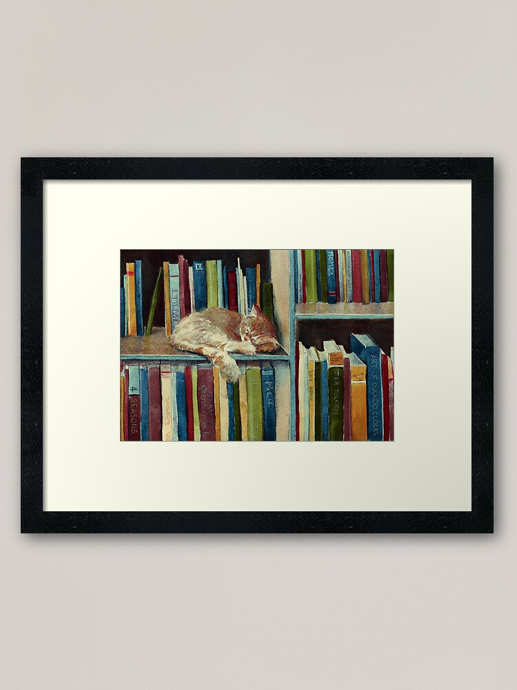 Thumbnail 2 of 7, Framed Art Print, Quite Well Read designed and sold by Artsez.