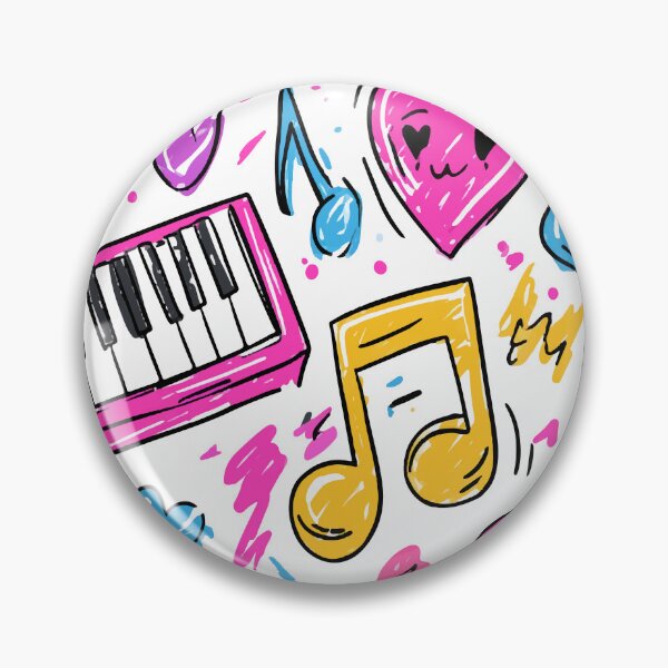 Item preview, Colorful Music Marker Scribble Print Pattern designed and sold by RichardRags.